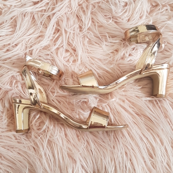 Townshoes rosegold strappy heels - Picture 3 of 6